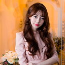 ウィッグ レディース ロング 巻き髪 カール 髪型 自然 かわいい ファッション フルウィッグ 女性 可愛い 小顔効果 ロング ヘアウィッグ おしゃれ ウェーブ ぱっつん前髪 ウィッグネット付き 黒 混色 ブラック ライトブラウン ダークブラウン かぶるだけ 仮装 コスプレ かつら