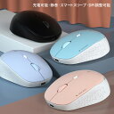 マウス 無線 静音 小型 USB 充電式 Bluetooth 2.4GHz 高精度 高感度 LED光学式 ワイヤレス Mouse 3ボタン 軽量 DPI調整式 ...