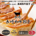 【14個入 × 3パック】 長崎和牛 A4-A5ランク使用 「長崎和牛餃子」 42個 おいしい 和牛のぎょうざ 国産玉ねぎ使用 16g/個 冷凍餃子 お取り寄せグルメ 国産素材 にんにく・生姜なし 高級餃子 通販
