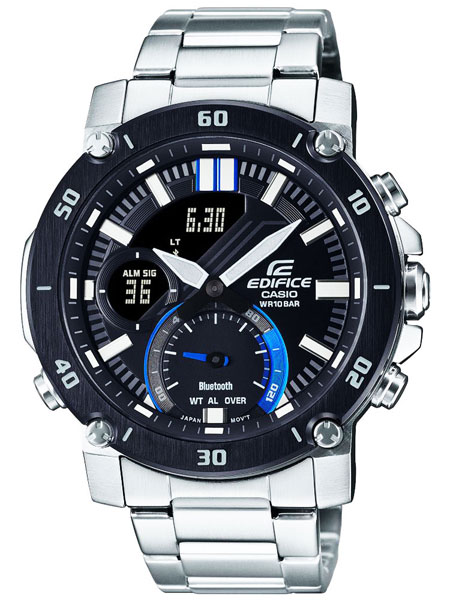 カシオ エディフィス 腕時計（メンズ） カシオ CASIO エディフィス EDIFICE Bluetooth搭載 クロノグラフ スマートフォンリンクモデル 腕時計 ECB-20DB-1ADF(国内ECB-20YDB-1AJF同型）