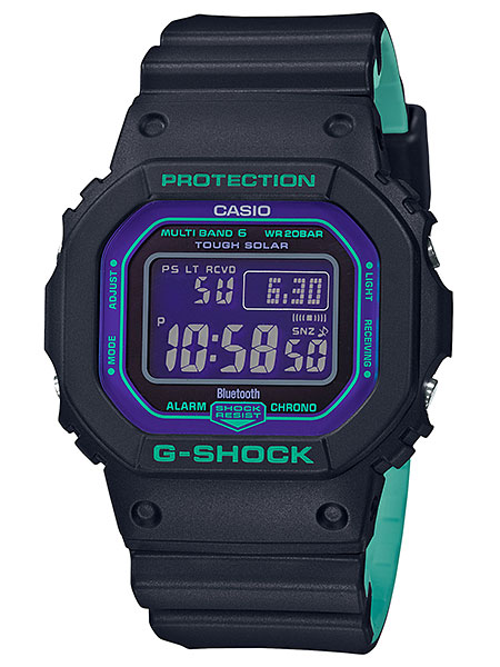 カシオ【G-SHOCK】Bluetooth 搭載 電波ソーラー◆GW-B5600BL-1DR(国内GW-B5600BL-1JFと同型)