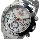 エルジン 腕時計（メンズ） エルジン ELGIN クロノ クオーツ メンズ 腕時計 FK1406S-W ホワイトシェル