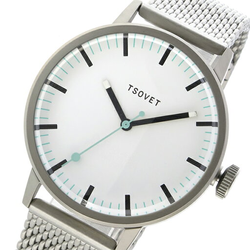 ソベット TSOVET SVT-SC38 クオーツ ユニセックス 腕時計 SC111501-40 ホワイト ソベット TSOVET SVT-SC38 クオーツ ユニセックス 腕時計 SC111501-40 ホワイト