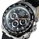 テクノス TECHNOS クオーツ メンズ クロノ 腕時計 T4392LT ブラック(2)