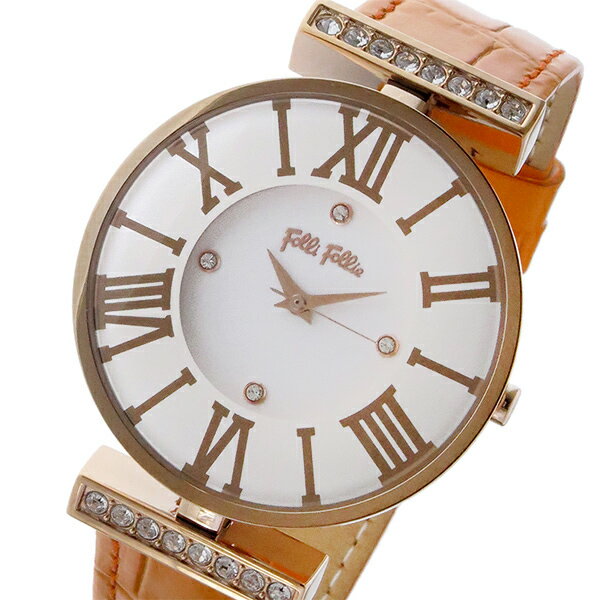フォリフォリ 腕時計（レディース） フォリフォリ FOLLI FOLLIE ダイナスティ DYNASTY クオーツ レディース 腕時計 WF1B029SSS-OR ホワイト