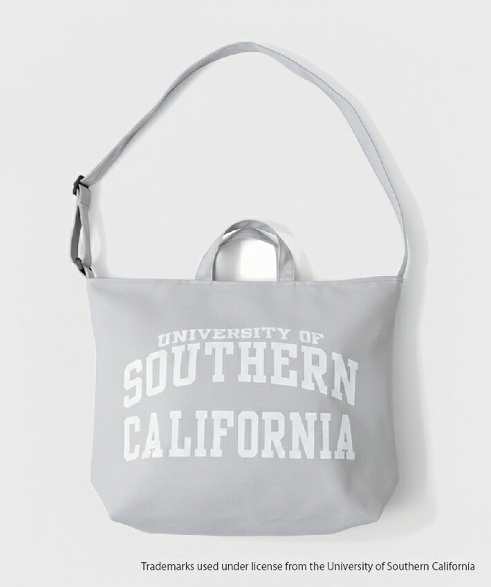 Rakuten - USC 南カリフォルニア大学 2WAY SHOULDER BAG ショルダーバッグ トートバッグ 肩掛け 2バッグ キャンバスバッグ メンズ レディース カレッジ ロゴ アメカジ スポーツ アイビー リーグ ブランド スマホポケット マザーズバック