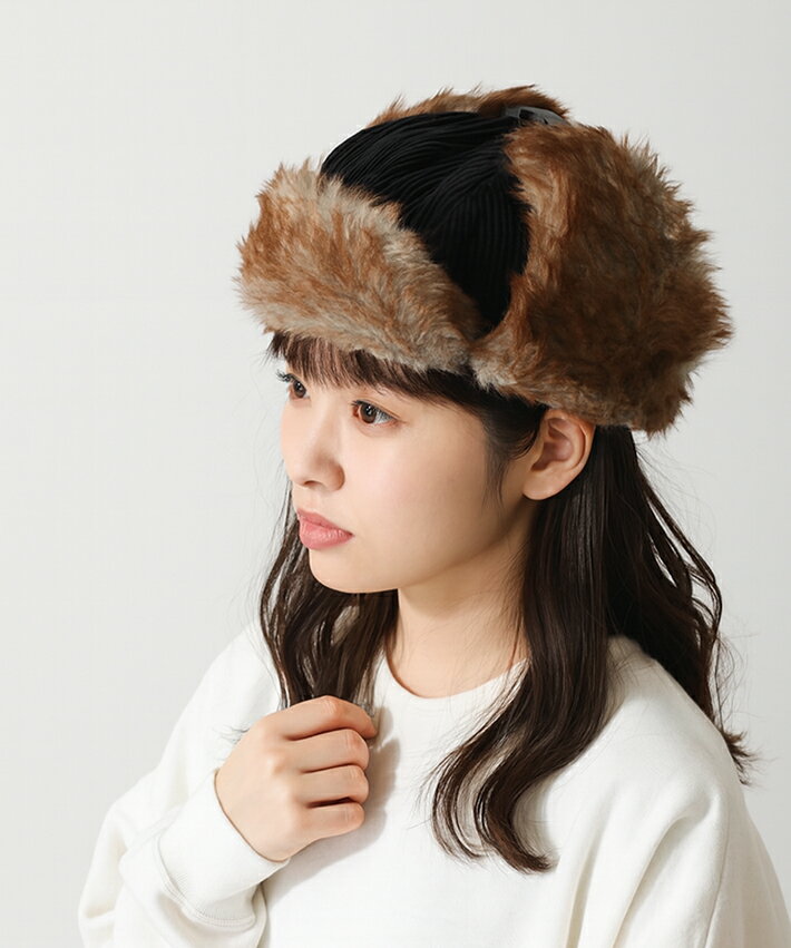 Well-Tailored/ ウェルテイラード CORDUROY FLIGHT CAP (WL-2351) コーデュロイフライトキャップ アウトアドア フェイクファー レディース メンズ ブランド