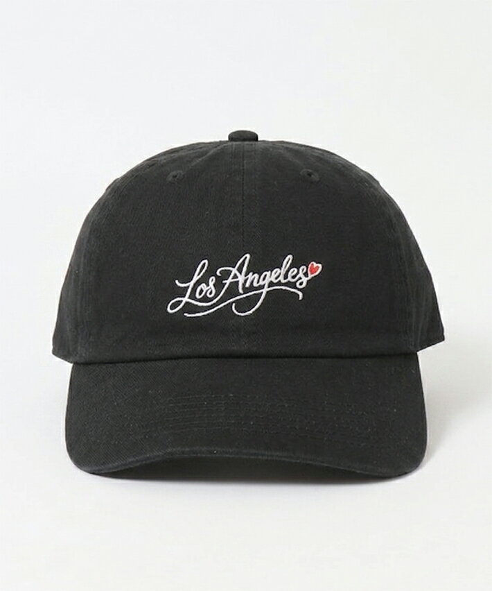 Well-Tailored(ウェルテイラード)LA HEART LOW CAP /キャップ/ベースボールキャップ/ロゴ刺繍キャップ/ハート刺繍キャップ/ユニセックスキャップ/春夏キャップ/紫色キャップ/黒色キャップ/ベージュキャップ/アジャスター付きキャップ/カジュアル帽子/男女兼用帽子