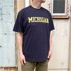 MICHIGAN大学 ミシガン カレッジプリントTシャツ カレッジ ロゴ アメカジ アイビーリーグ カジュアル アウトドア メンズ レディース ブランド
