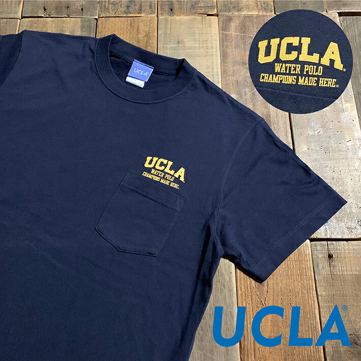 《UCLA》ユーシーエルエー SHORT SLEEVE POCKET T-SHIRT (UCAG-022) ショートスリーブ Tシャツ ポケT ポケットT カレッジ ストリート ブランド メンズ レディース