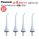 パナソニック ジェットウォッシャー用替ノズル ホワイト 【2本入×2個】 EW0950-W [ Panasonic ジェットウォッシャードルツ 替えノズル 口腔洗浄器 歯周ポケット 歯間 歯ぐきケア 電動歯ブラシ 歯磨き ]【メール便送料無料】