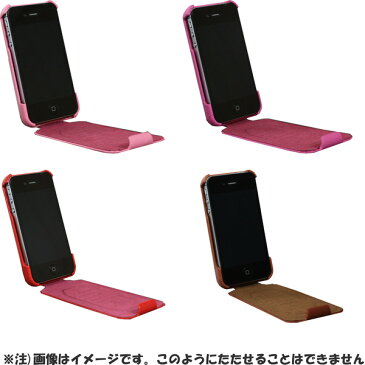 《セール期間クーポン発行中!》【メール便可能】★アウトレット★iPhone4/4S フェイクレザーケース フリップタイプ 縦開き[ケース/カバー/ジャケット/革/iPhone4用/iPhone4S用/アクセサリー]【RCP】