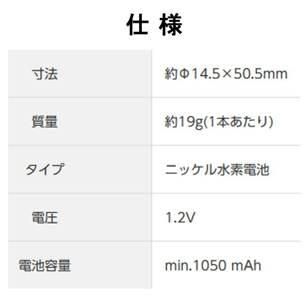 パナソニック 充電池 単3形 計8本【4本×2...の紹介画像3