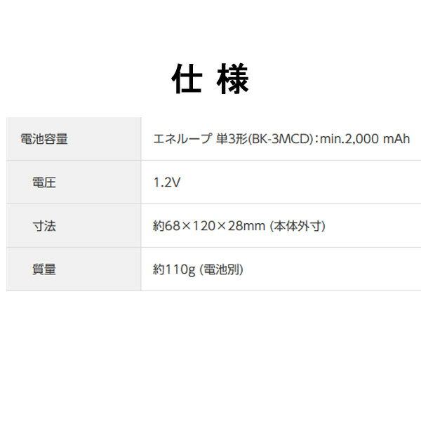 パナソニック エネループ 充電器セット 単3形 充電池4本付 K-KJ83MCD40 [ Panasonic 単3形 単三形 単三 充電器 ]【メール便送料無料】 2