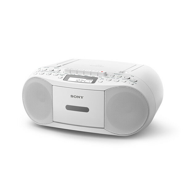 ソニー CDラジオカセットレコーダー CDラジカセ CFD-S70W ホワイト