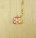 京・西陣柄がまぐち根付け 鱗×黄 ビーズキット ビーズ キット ハンドメイド キット 手づくり キット