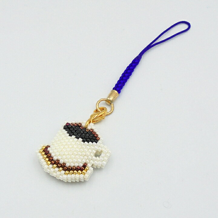 ビーズステッチキット 京・レトロ喫茶根付け コーヒー ビーズステッチ キット ハンドメイド キット 手づくり キット トーホービーズ 3