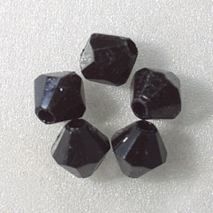 アクリルビーズ ソロバン型 ジェット pbs-10 アクリルビーズ プラスチックビーズ パーツ 初心者 セット 【DM便送料無料】