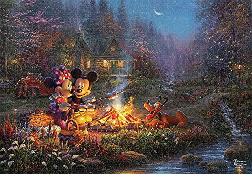 ジグソーパズル 1000ピース MICKEY AND MINNIE SWEETHEART CAMPFIRE (51×73.5cm)(D-1000-079) 梱80cm t101