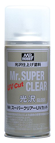 B522 Mr.スーパークリアーUVカット 光沢 (スプレー) (170ml) (コート材)