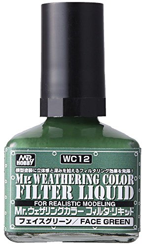 GSIクレオス Mr.ウェザリングカラー フィルタ・リキッド グリーン 40ml ホビー用塗料 WC12