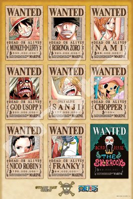 ジグソーパズル 1000ピース ワンピース NEW WANTED POSTERS 50x75cm 1000-569