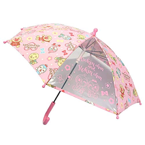 キャラクター グッズ 子供用 キャラ傘 雨具 かわいいアンパンマン キッズ傘 40cm ピンク