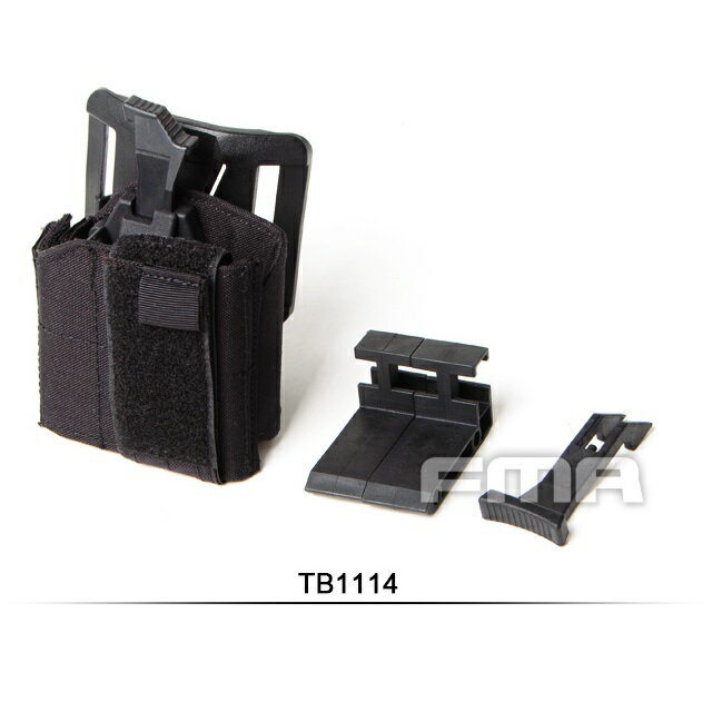 FMA WASスタイルユニバーサルピストルホルスター ベルトループBK [TB1114-BK](JAN：4589565920917)