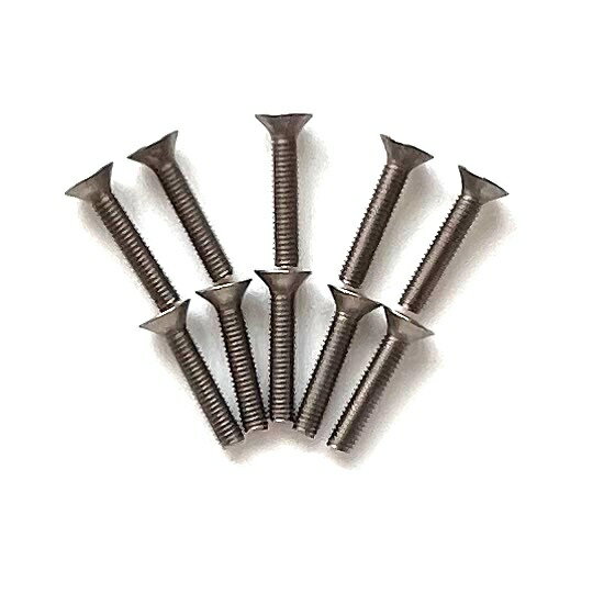 SPRING TITANIUM SCREW(Flat Head 3mm x 15mm 10pic) [NT-F3-152](JAN4573...