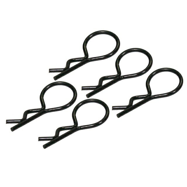 カラフルボディクリップ中(5pcs) &lt;BK&gt; [EG-1127M-U-BK](JAN：4534182716498)