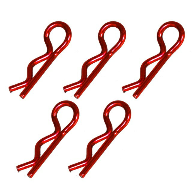 カラフルボディクリップ小(5pcs) RE [EG-1173U-RE](JAN：4534182716641)