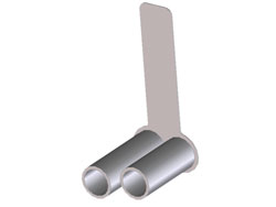 ステンレスマフラー ストレートデュアルステップエンドL [SU-MFW-03L](JAN：4582466682465)