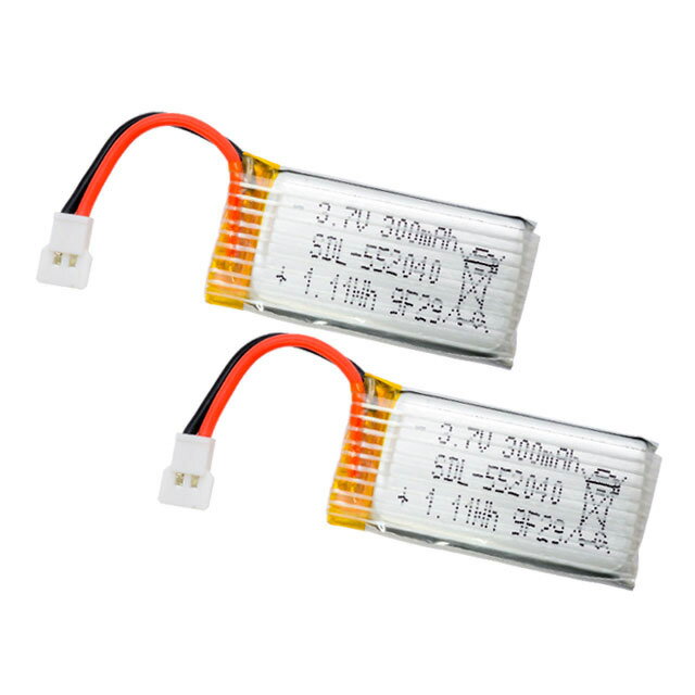 Li-Poバッテリー 3.7V 300mAh(K100/X100/V966/V911S/XKA110) 2個 XKK100-016-1 (JAN：4571365947102)