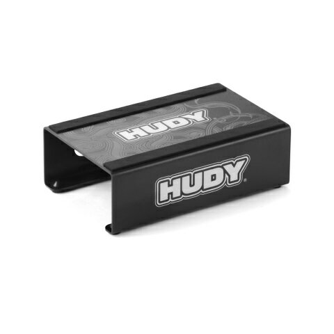 Redesigned and improved HUDY stylish car stand for 1/10 off-road cars. Features new lower and more compact rubber feet t...