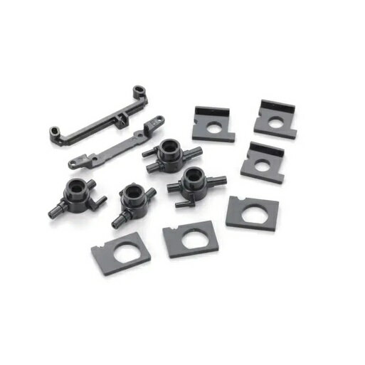 ナックル&amp;モーターホルダーセット(ミニッツAWD) [MD004B](JAN：4548565442195)