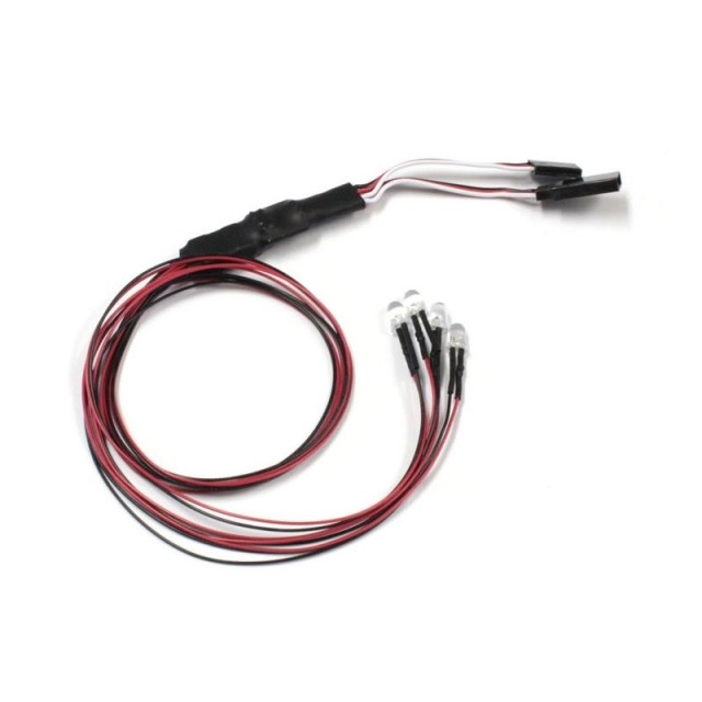 LEDライトユニット(φ5/4灯/L=400/クリア) [97054-4B](JAN：4548565379620)