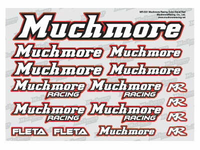 Muchmore Racing ロゴデカール(レッド) [MR-D21](JAN：8809821047643)