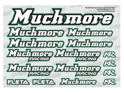 Muchmore Racing ロゴデカール(グリーン) [MR-D22](JAN：8809821047650)