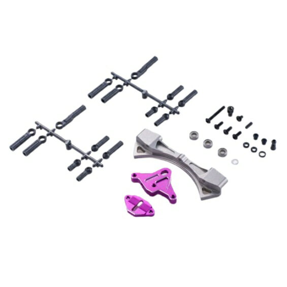 アルミ湾曲スライドラックステアリングセット Type-3 (For GALMシリーズ パープル) [OD3937](JAN：4582540479370)