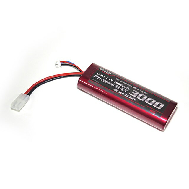 POWERS MAX Li-Po 3000 2S 7.4V [PM-3000-2S](JAN4547566008799)