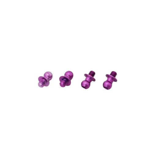 ジュラルミンφ4.3ピロボール(4個) L=4mm×N=3mm パープル ](JAN：4582387281976)