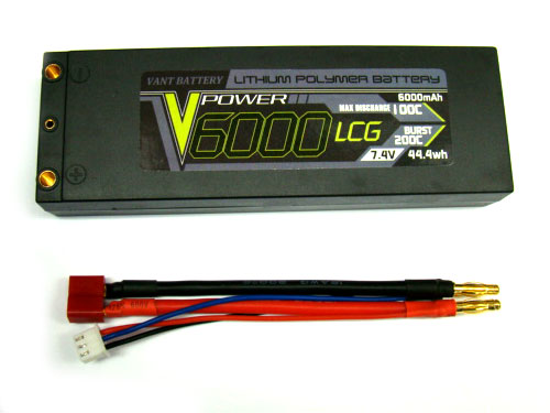 VANT Li-Poバッテリー 7.4V 6000mAh 100C LCG VT6000LCG (JAN：2000000068541)