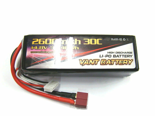 Li-PoХåƥ꡼ 14.8V 2600mAh 30C [VT2600-30-4S](JAN2000000071329)
