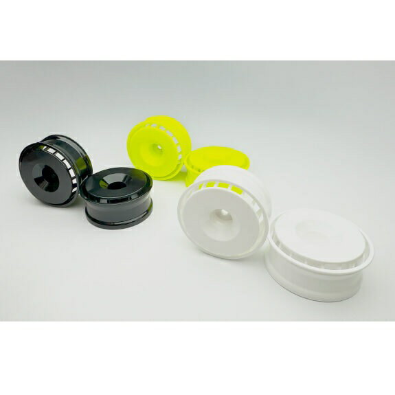 ドリフトコンペティションホイールGA18(蛍光イエロー、オフセット4、2個入) [RW-GA18Y4](JAN：4582586515476)