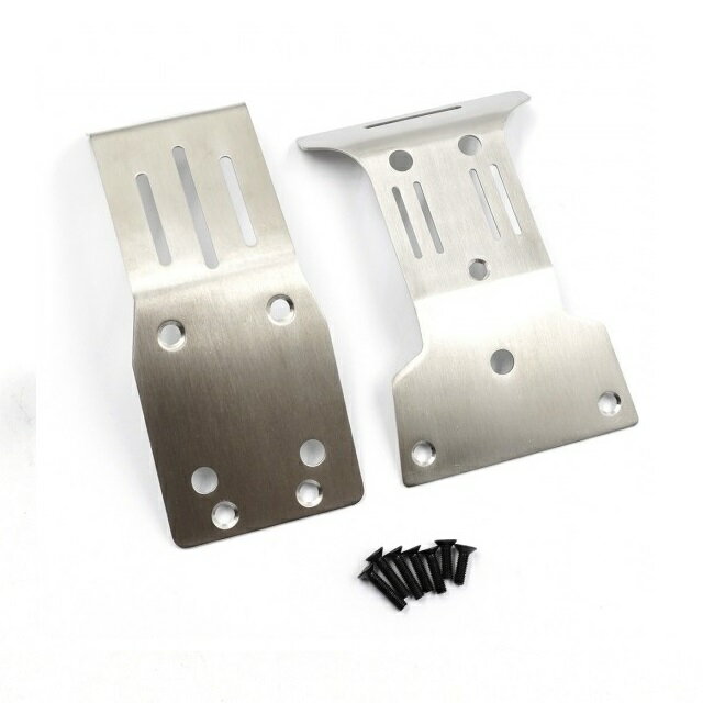 スチールスキッドプレート前後セット(DT-04用) [XS-TA29215SV](JAN：4589791681545)