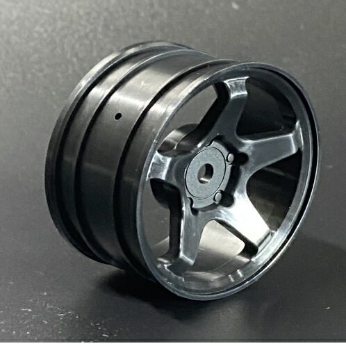 1/10Mシャーシ用60サイズM47ホイール 2個入り 5スポークホイール(ブラック) [35406](JAN：4512205354063)