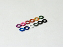 アルミスペーサー M3×0.5mm 8個 ブラック [R31M073BKB](JAN：4562456377052)