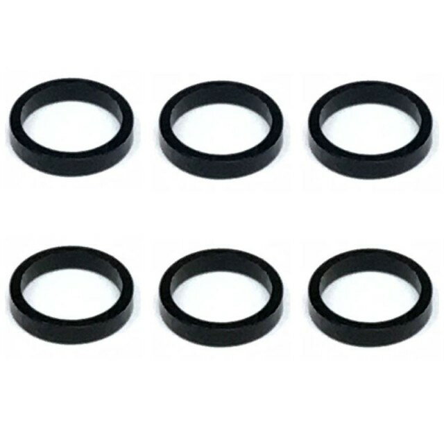 インチアルミカラー φ7.9×6.4×1.5t(ブラック) 6pcs [SGX-4815BK](JAN：4543880114543)