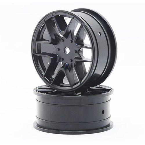 1/10用 12スポークホイール ブラック 4個入 [SSF-SWB]](JAN：8805910118003)