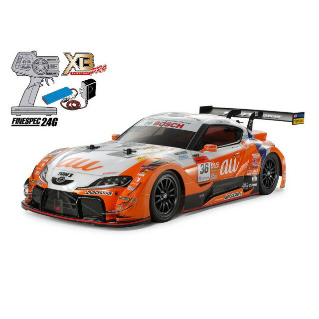 1/10RC XB au TOM&apos;S GR Supra(TT-02シャーシ) [57934](JAN：4950344579341)